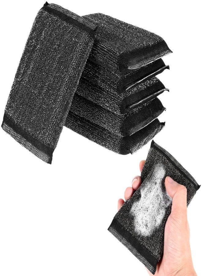 HaiFafafaing 6 Pcs Kitchen Sponges, Steel Wool Scrubbing Sponges, Non Scratch Scrubbers, Heavy Duty Reusable Multipurpose Cleaning Sponge for Washing Dishes, Pots, Pans, Household Cleaning - Image 1